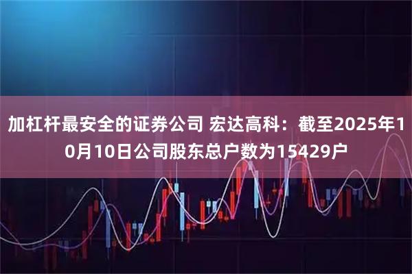 加杠杆最安全的证券公司 宏达高科：截至2025年10月10日公司股东总户数为15429户